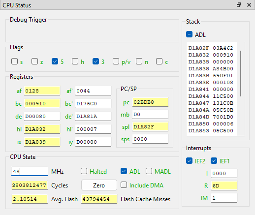 CPU Status dock